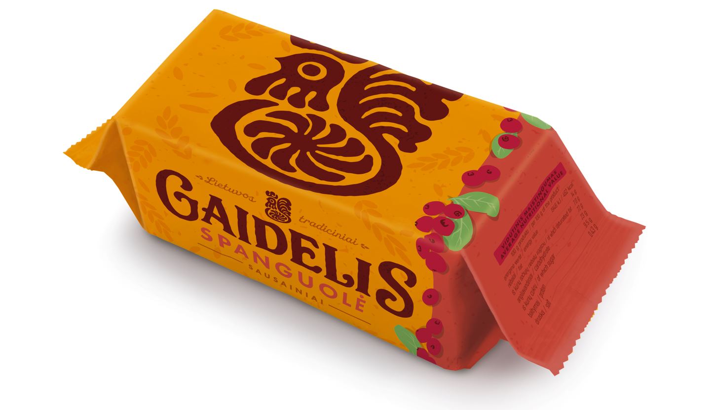 Biscuits GAIDELIS, with cranberries, 160 g