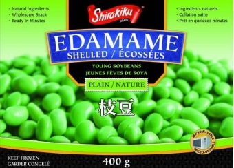 Šaldytos Edamame pupelės, lukštentos, 400 g