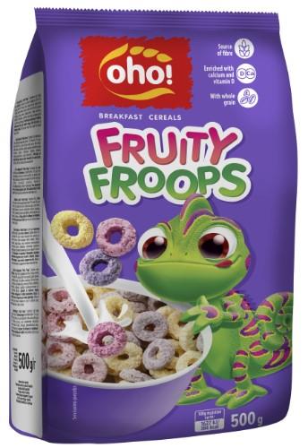 Sausi pusryčiai OHO Fruity froops 500 g