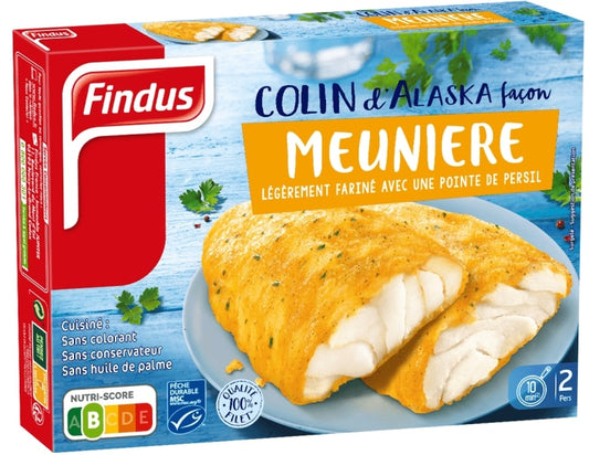 Šaldyta rudagalvių menkių filė, FINDUS, Meuniere, su petražolėm, 250g