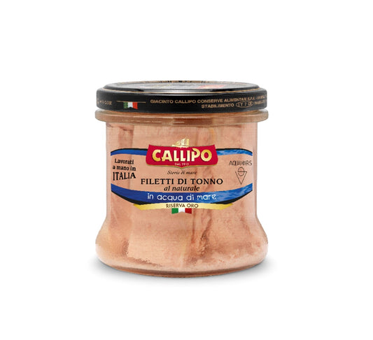 Gelsvauodegio tuno filė, CALLIPO, jūros vandenyje 150 g