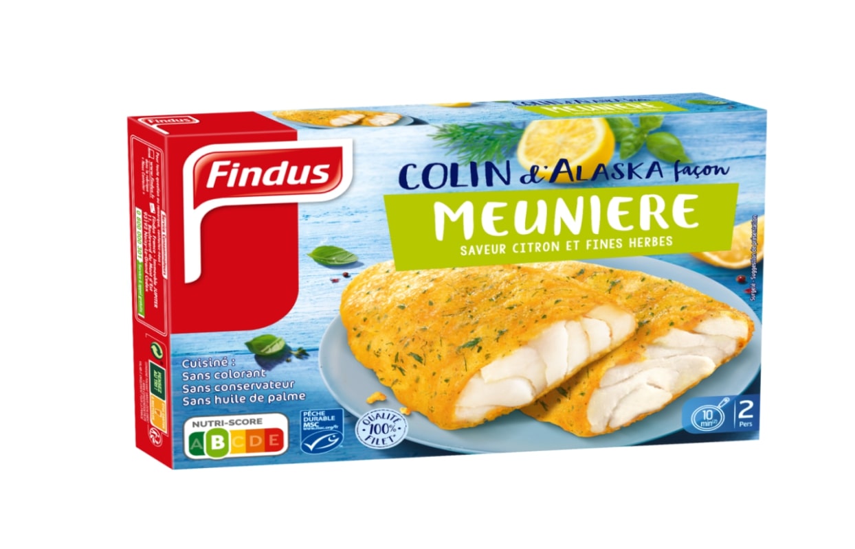 Šaldyta rudagalvės menkės file, FINDUS su žolelėmis, 250 g