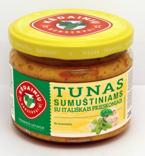 Tuna for sandwiches KĖDAINIŲ, with Italian spices, 280 g