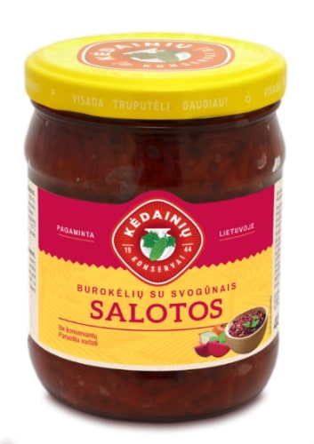 Burokėlių salotos KĖDAINIŲ su svogūnais, 480 g