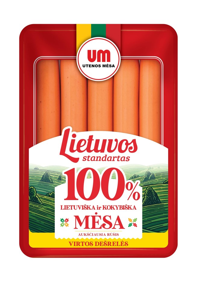 Virtos pieniškos dešrelės LIETUVOS STANDARTAS, a.r., 260 g.