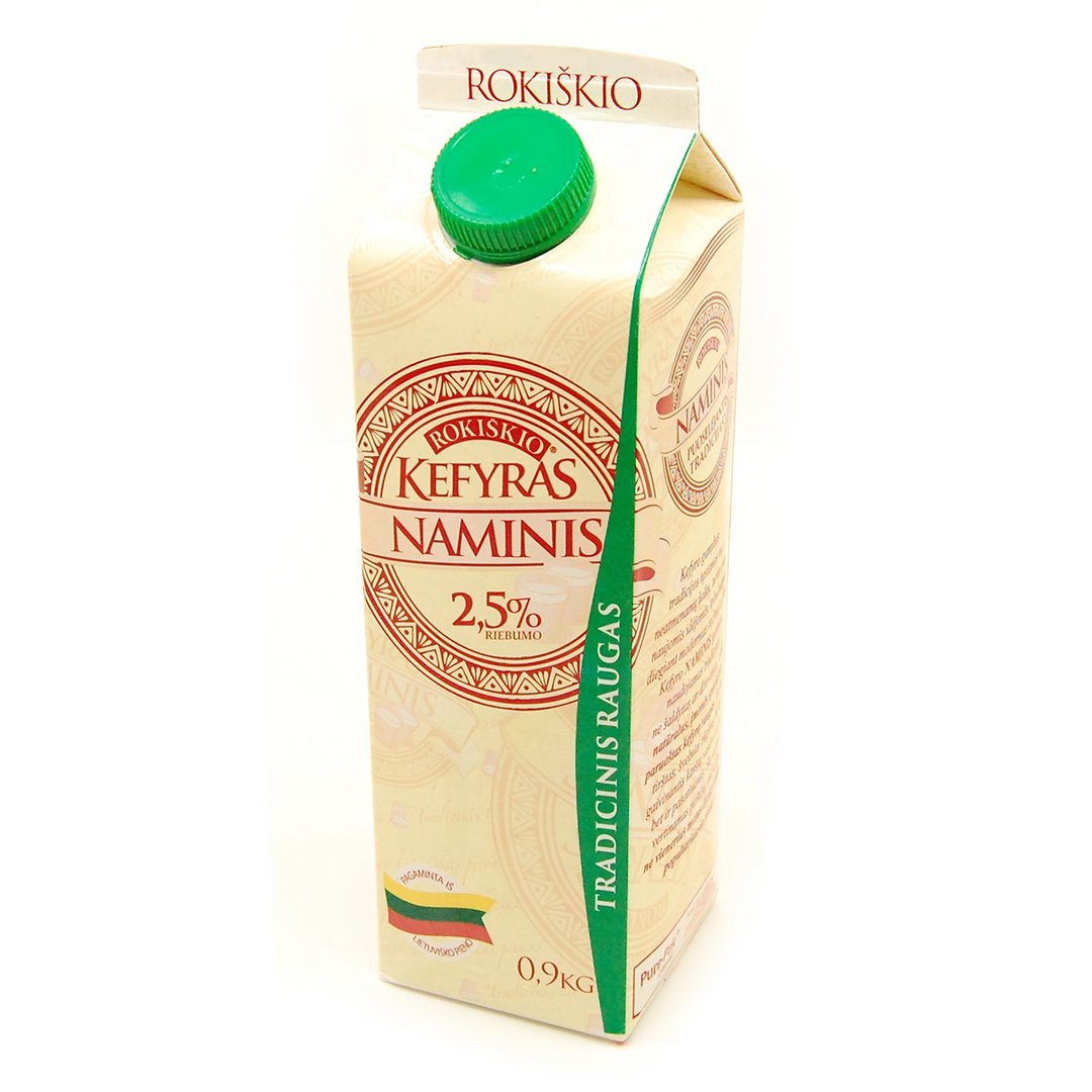 Kefyras ROKIŠKIO NAMINIS, 2.5 % , 0,9 kg.
