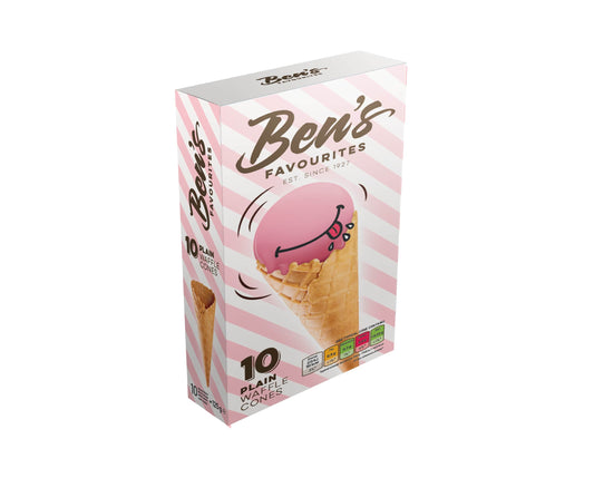 Vaflių kūgeliai BEN'S FAVOURITES, saldūs, 10 vnt, 125 g