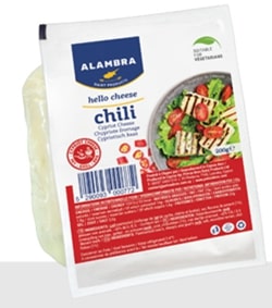 Sūris ALAMBRA, Halloumi, su čili pipirais, 200 g