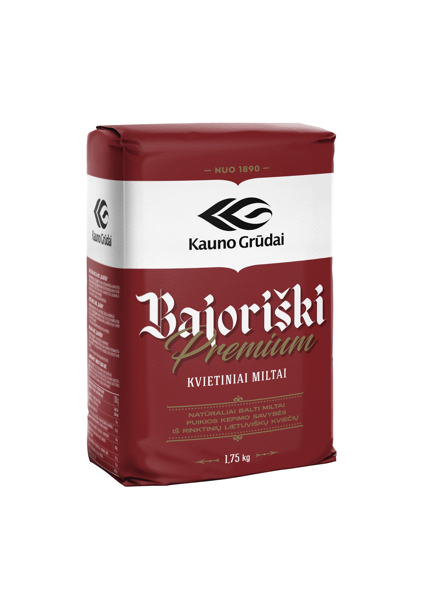 Kvietiniai miltai BAJORIŠKI 405 C, 1,75 kg