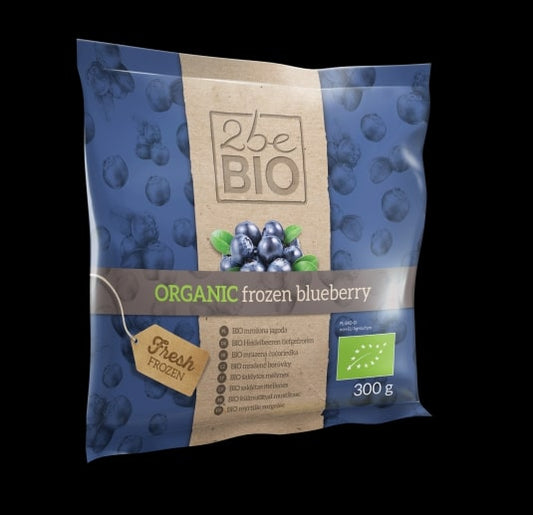 Ekologiškos šaldytos mėlynės 2beBIO, 300 g, LT-EKO-001