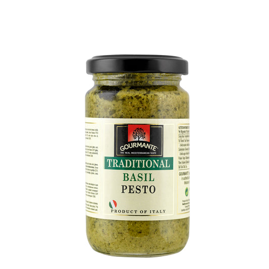 Pesto padažas GOURMANTE, tradicinis, bazilikų, 212 ml