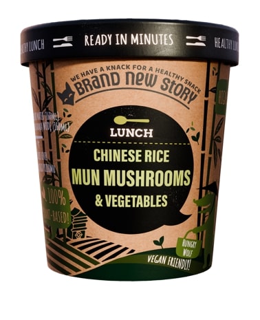 Greitai paruošiami ryžiai, su džiovintais grybais ir daržovėmis, 55 g