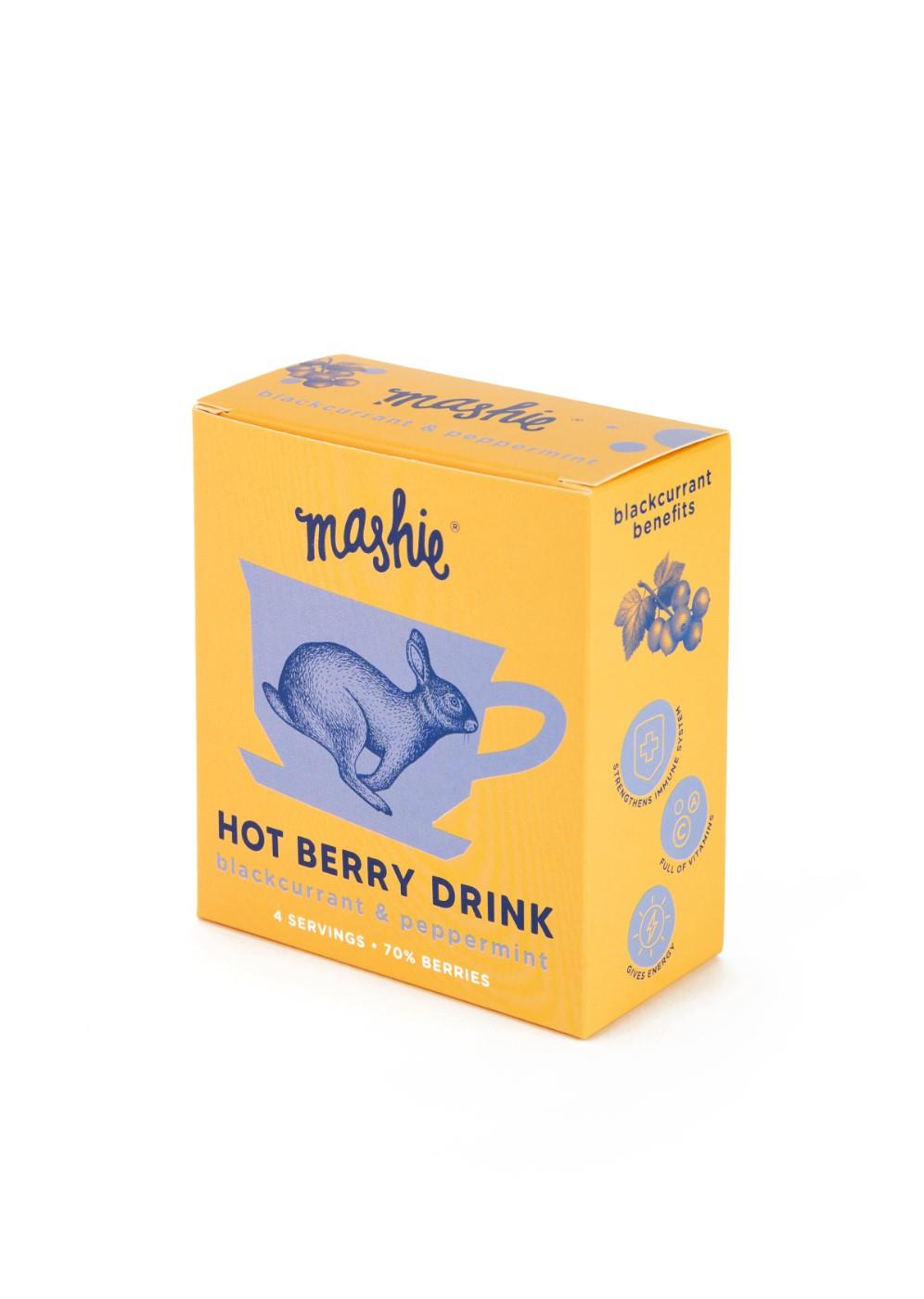 Uogų tyrė MASHIE Original, juodųjų serbentų su pipirmėte, 4vnt.