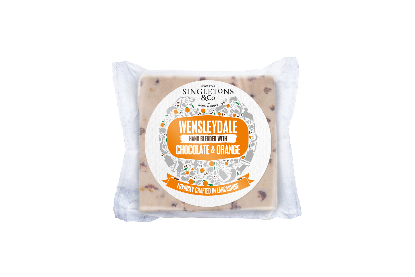 Sūris WENSLEYDALE Chocolate & Orange, 200 g