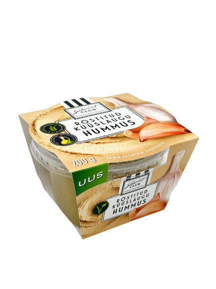 Humusas GOURMET CLUB, su kepintu česnaku, 200 g
