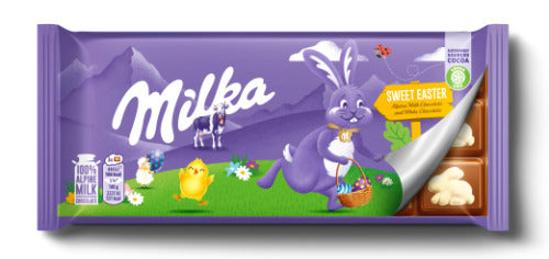 Šokolado plytelė MILKA velykų, 90 g