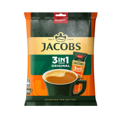 Instant coffee drink JACOBS Original 3 in 1, bag, 20 x 12.6 g