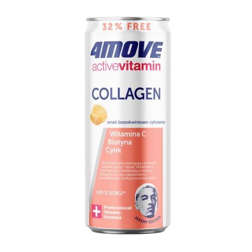 Vitamininis vanduo 4MOVE Active Vitamin Collagen, 330 ml