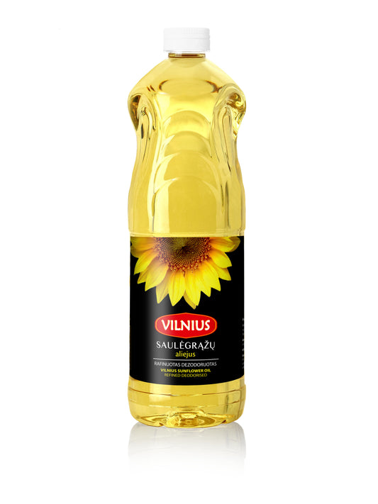 Saulėgrąžų aliejus VILNIUS, rafinuotas, 1 l