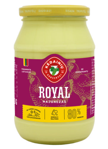 Majonezas KĖDAINIŲ ROYAL 80% rieb., 410g
