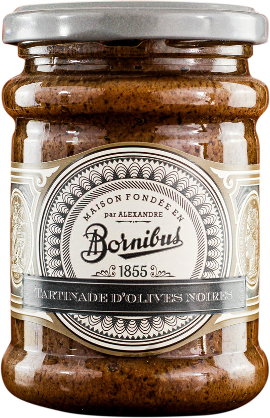 Juodųjų ir žaliųjų alyvuogių užtepėlė BORNIBUS, 250 g