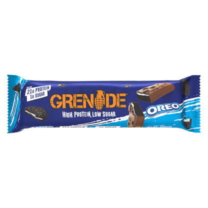 Protein bar GRENADE, cocoa flavor, covered in chocolate with Oreo, 60 g