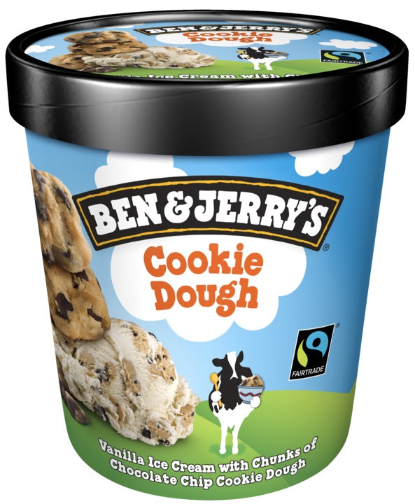 Vaniliniai ledai BEN&JERRY, Cookie Dough, 465 ml