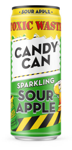 Gazuotas gaivusis gėrimas CANDY CAN x Toxic Waste Sour Apple, 0.33 l