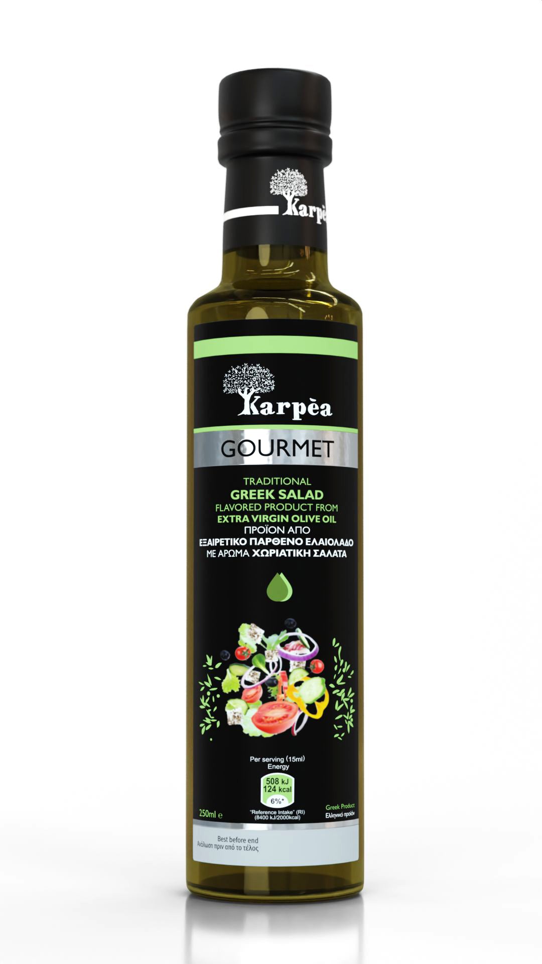 Alyvuogių aliejus KARPEA, Gourmet, extra virgin, graikiškoms salotoms, 250 ml