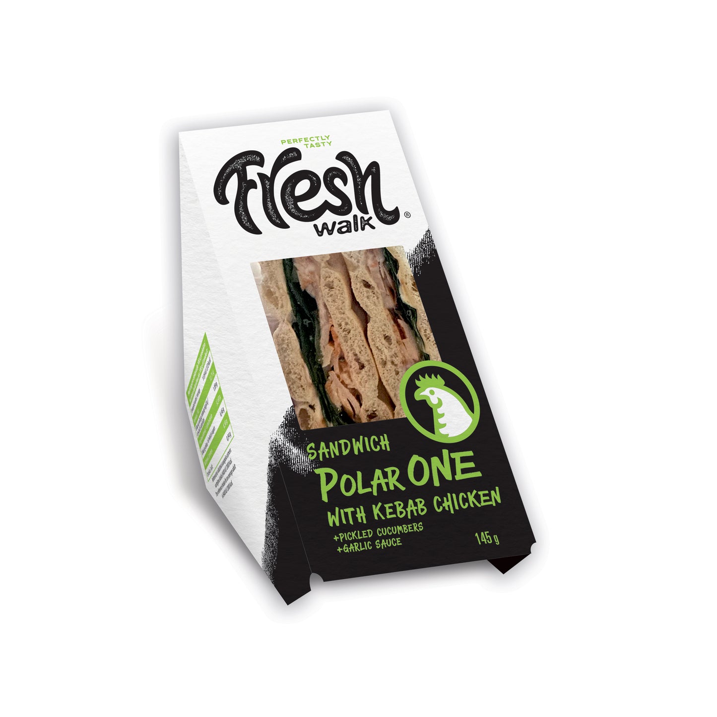 Trik. sumušt. MARGIRIS, POLAR ONE su kebabo vištiena, marinuotais agurkais ir česnak. padaž. 145 g