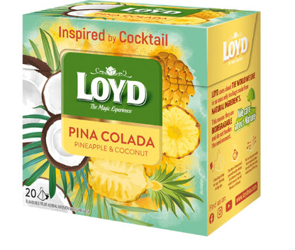 Vaisinė arbata LOYD, pina colada skonio, 20 x 1.7g