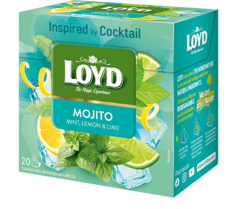 Vaisinė arbata LOYD, mojito skonio, 20 x 1.7g