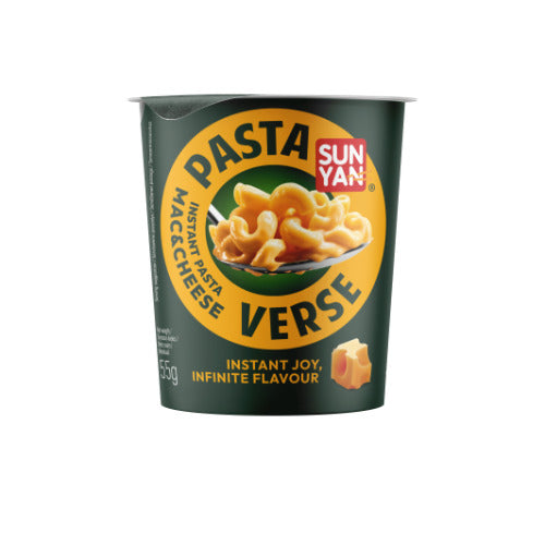 Greitai paruošiami makaronai SUN YAN, Pasta Verse, su sūrio ir grietinėlės padažu, 55g