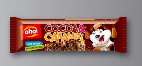 Javainių batonėlis OHO Cocoa&Caramel mix, 23g