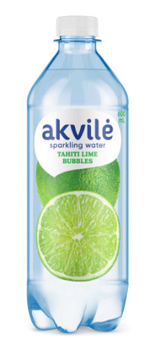 Stalo vanduo AKVILĖ, su žaliosios citrinos aromatu, gazuotas, 0,6 l