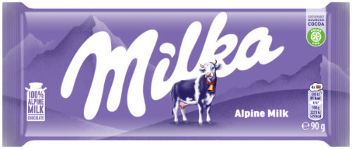 Milk chocolate MILKA Alpine milk, 90 g