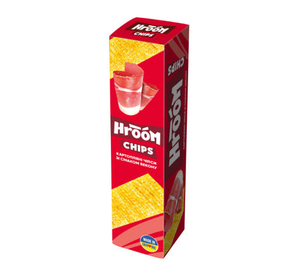 Bulvių traškučiai HROOM, jusotelėmis, šoninės skonio, 50 g