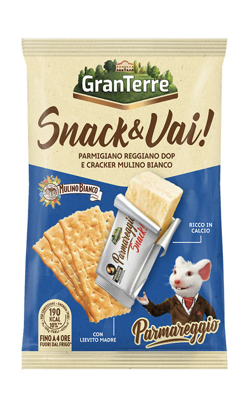 Kietojo sūrio užkandis GRANTERRE, su krekeriais, 45g