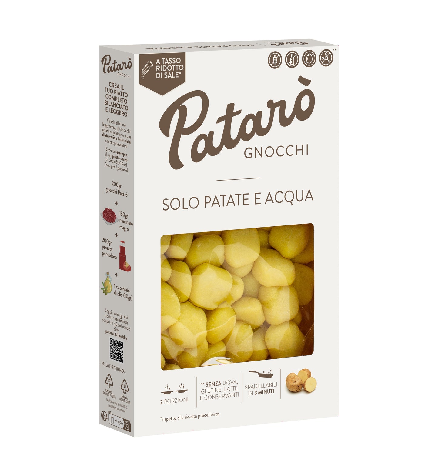 Itališki bulvių virtinukai PATARO, 400 g