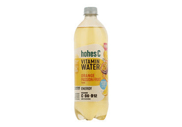 Gazuotas vanduo HOHES C, apelsinų ir marakujų skonio, su C+B6+B12 + guarana 0,75 l