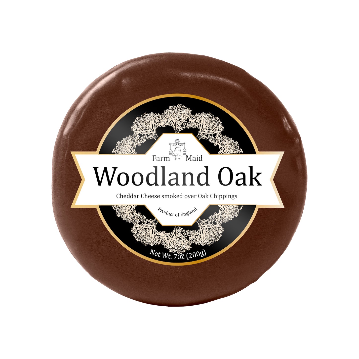 Čederio sūris FARM MAID, rūkytas ąžuolo drožlėmis, 200 g