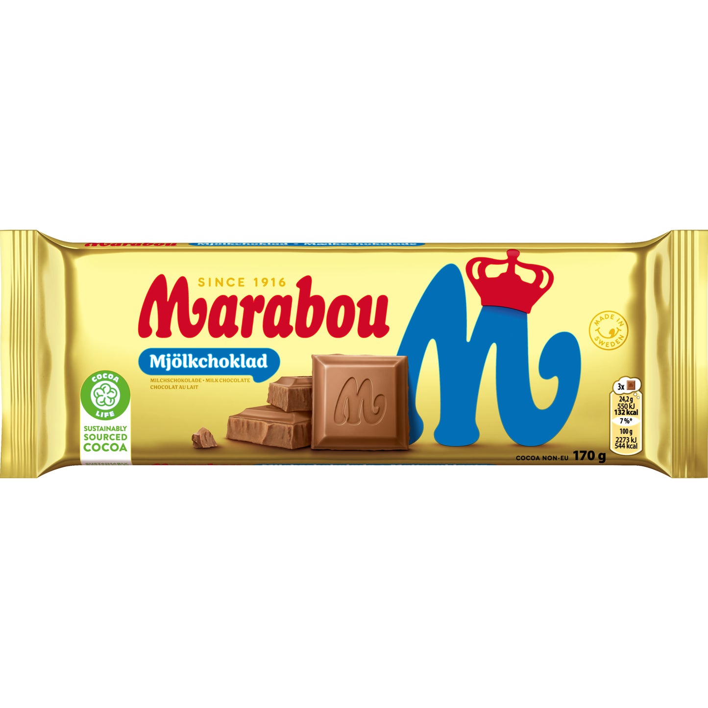 Milk chocolate MARABOU, 170 g