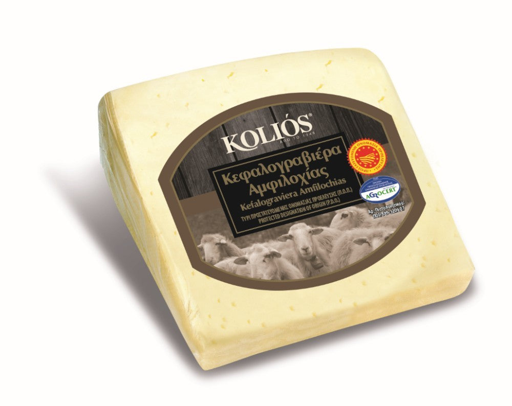 Kietasis sūris Kefalograviera Amfilochias KOLIOS, PDO, 250g