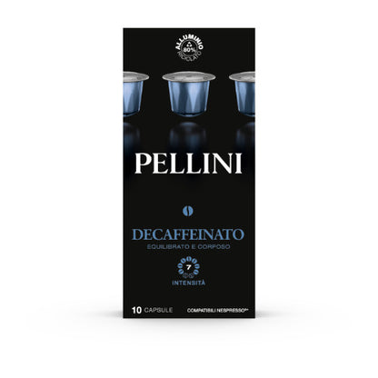 Coffee capsules PELLINI Decaffeinato, 10x5.5g