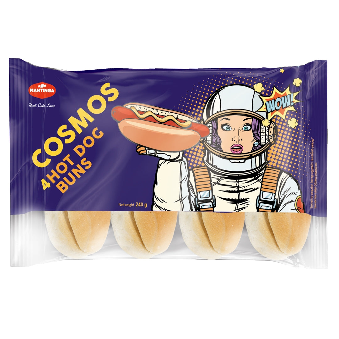 Šaldytos dešrainių bandelės COSMOS, 4 vnt.