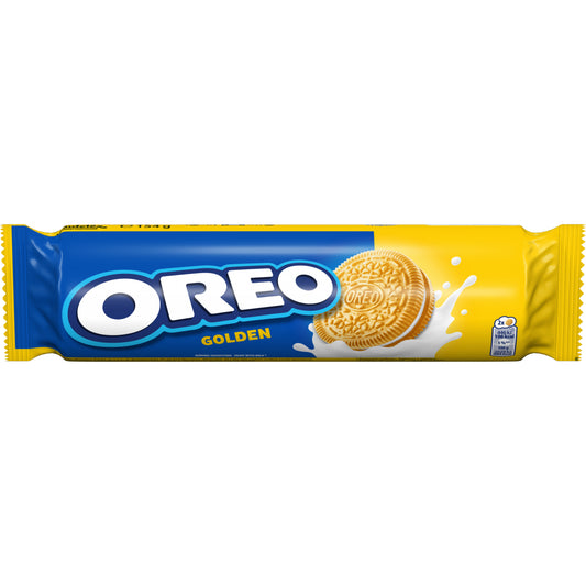 Sausainiai OREO  Golden vanilės skonio įdaru, 154 g