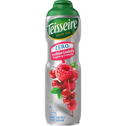 Syrup TEISSEIRE, raspberry and cranberry flavor, sugar-free, 0.6l