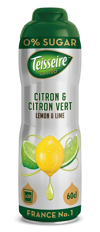 Sirupas TEISSEIRE, Lemon Lime, be cukraus, 0,6l