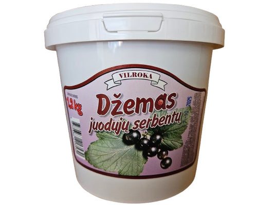 Juodųjų serbentų džemas VILROKA, 1,2 kg