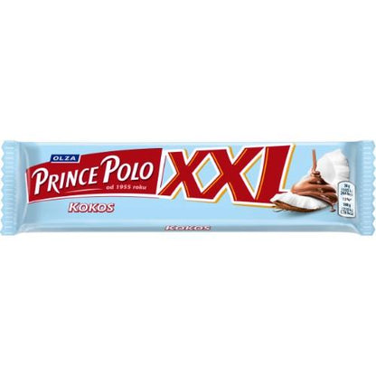 Vaflinis batonėlis PRINCE POLO, su kokosų įdaru, glaistytas pieniniu šokoladu, 45 g